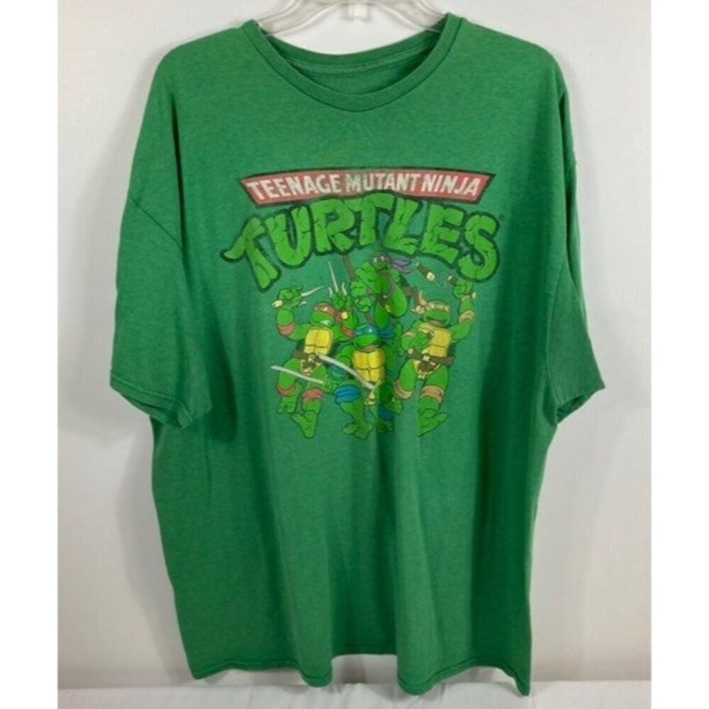 Mens‎ Teenage Mutant Ninja Turtles Tee Shirt Green XL